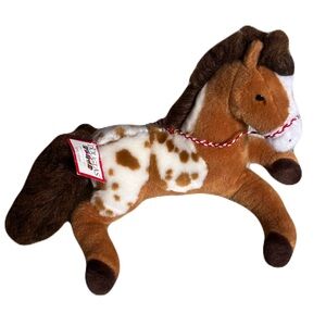 Douglas Cuddle Toy Appaloosa Horse Stuffed Animal Plush Toy Brown Spotted NEW